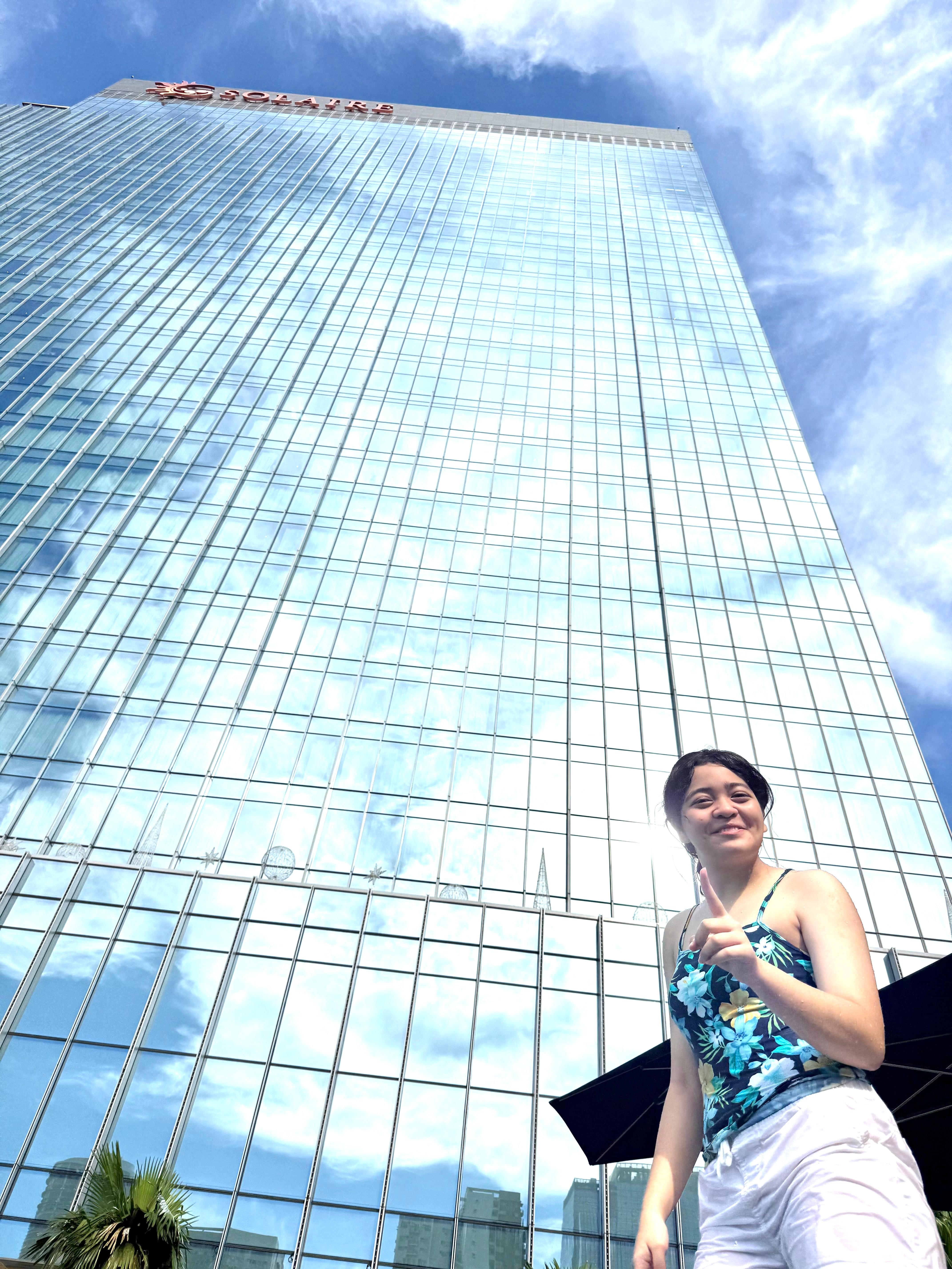 Enjoyed the 4meter deep Olympic sized pool 