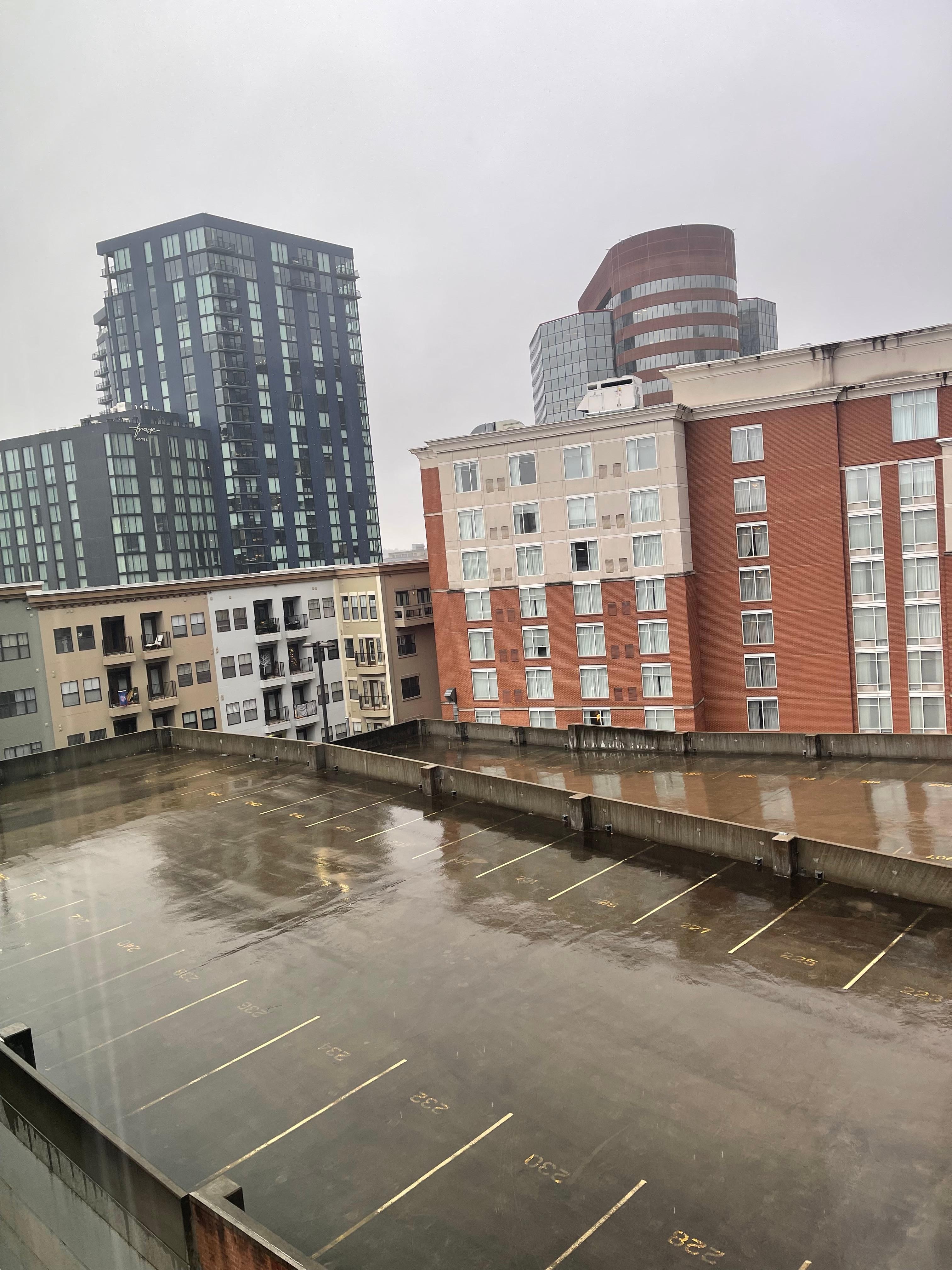 From 7th floor window of hotel room