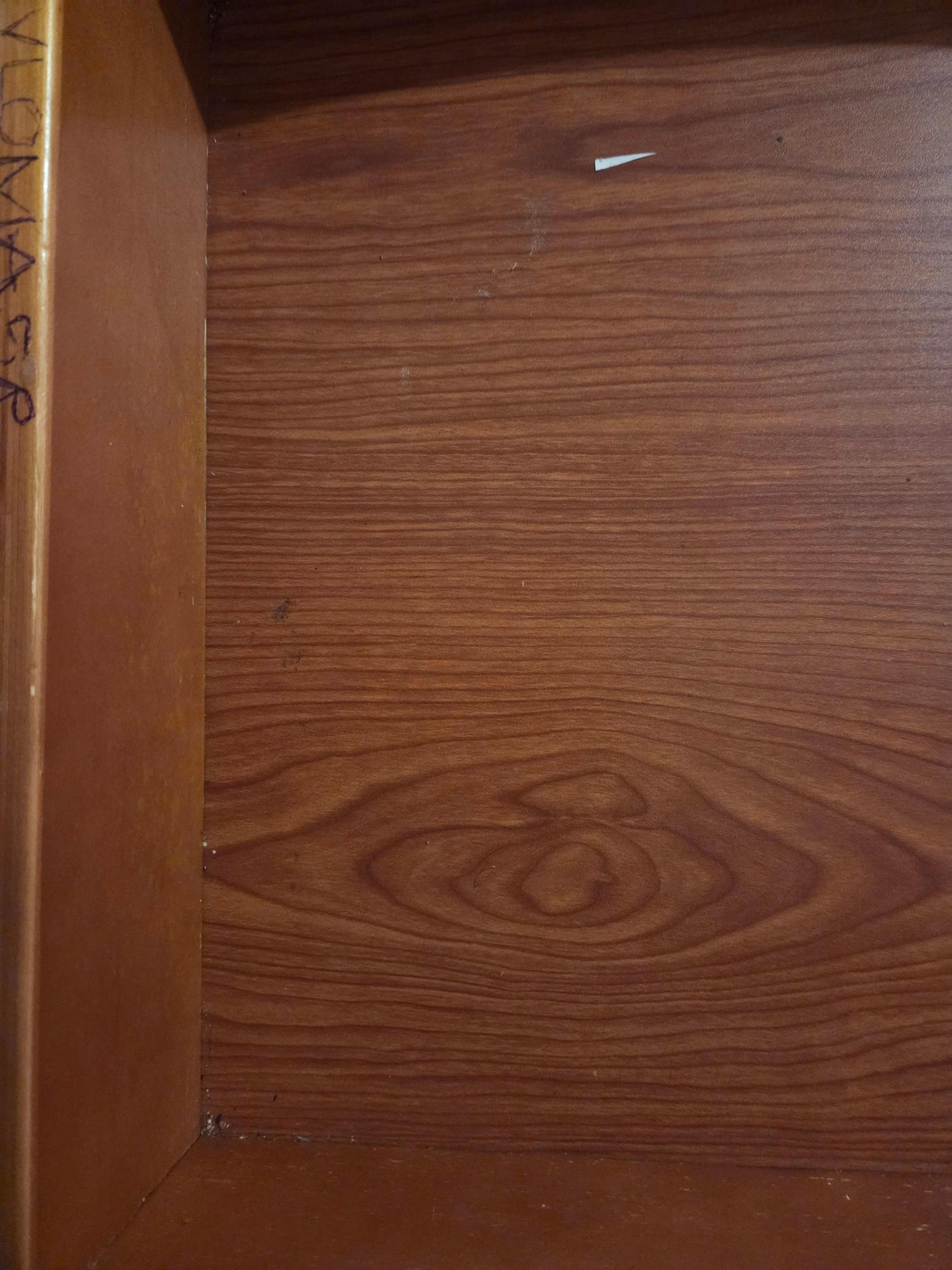 dirty drawers, paper pieces, lint and dust along the bottom and stuck in corners in all the drawers, even found the smoke detector in a drawer, if it was cleaned don't you think the maids would have found that and put it back on. 