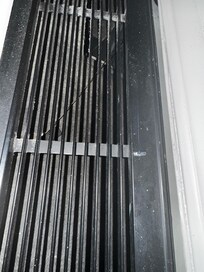 Filthy heat/AC unit on inside