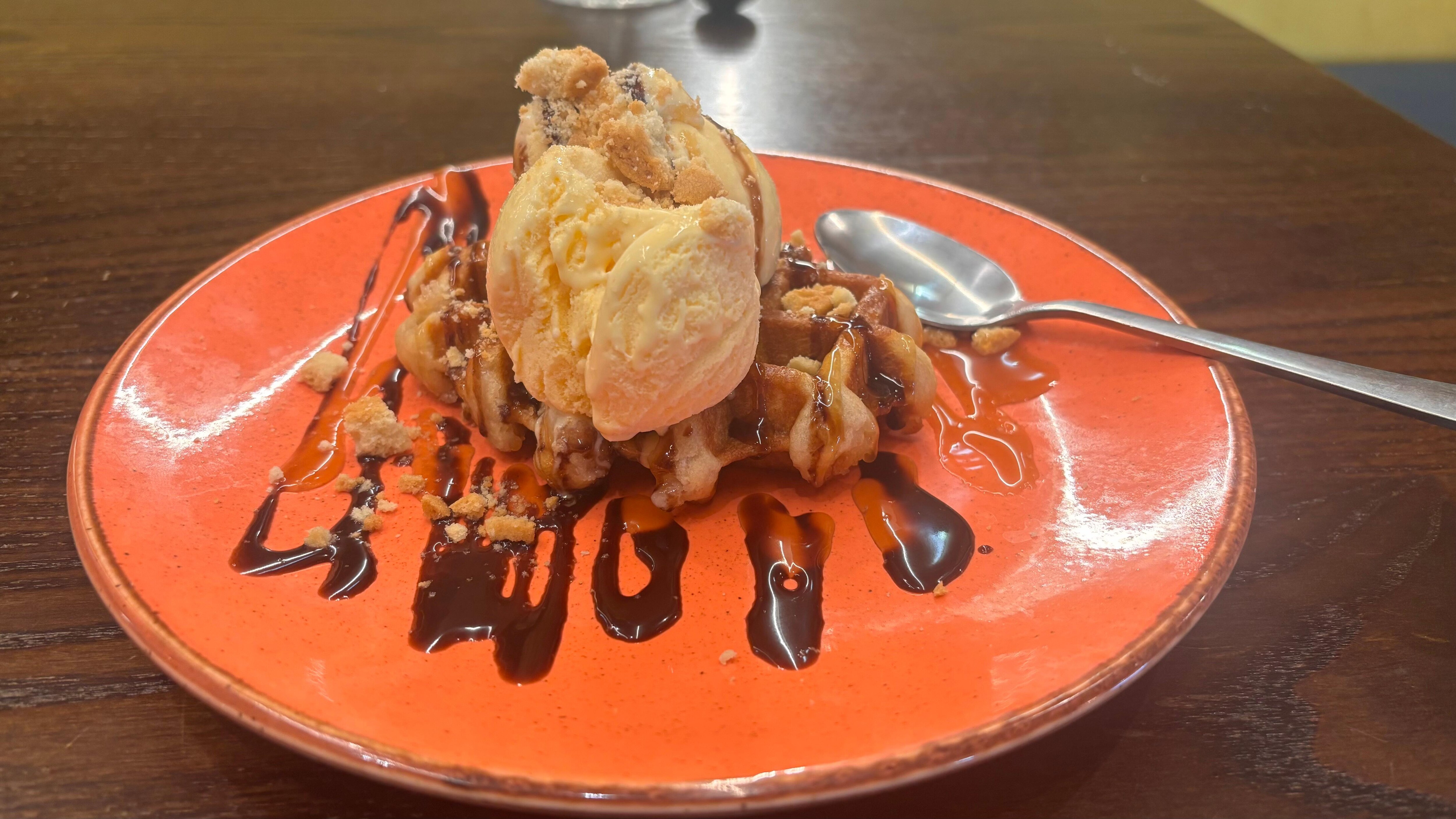 Salted Caramel Waffle at Boston West