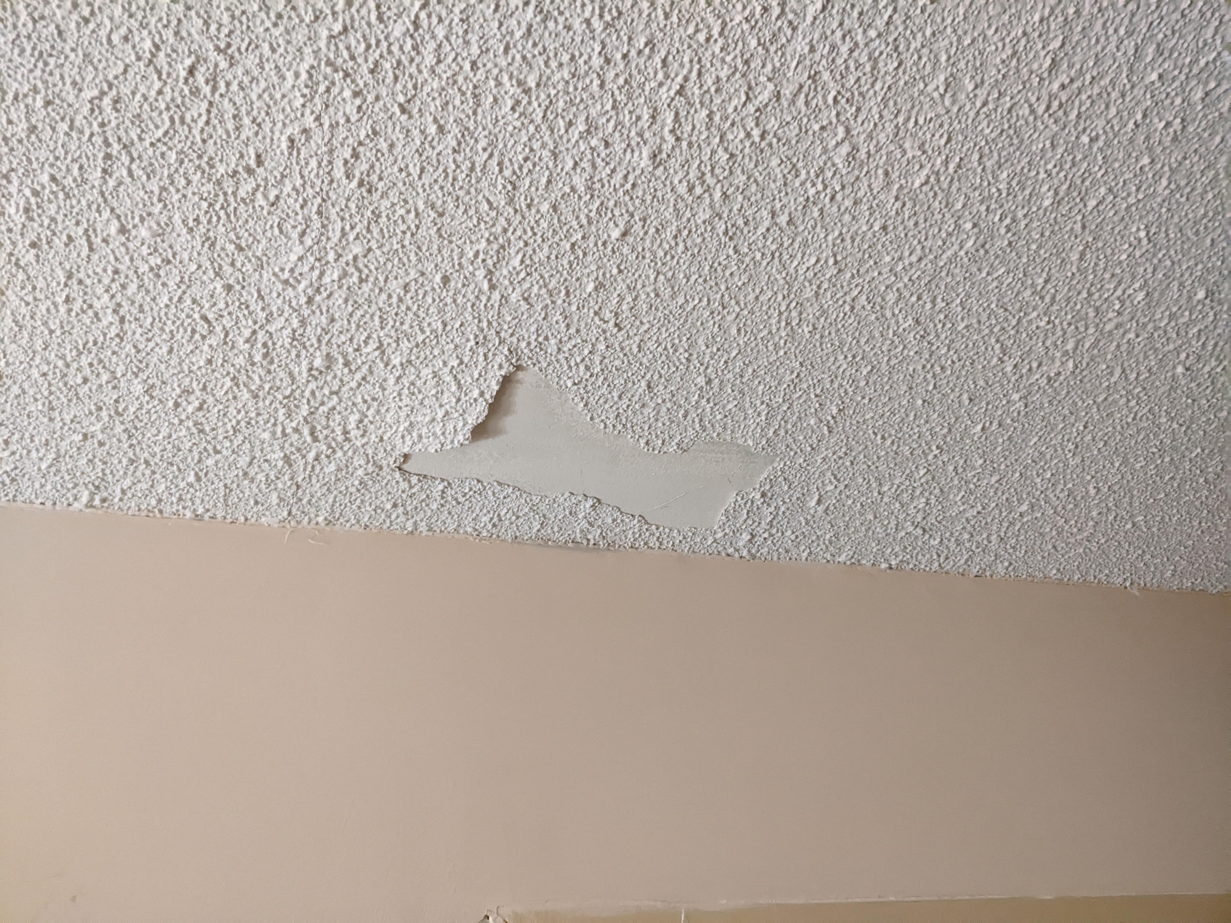 peeling ceiling