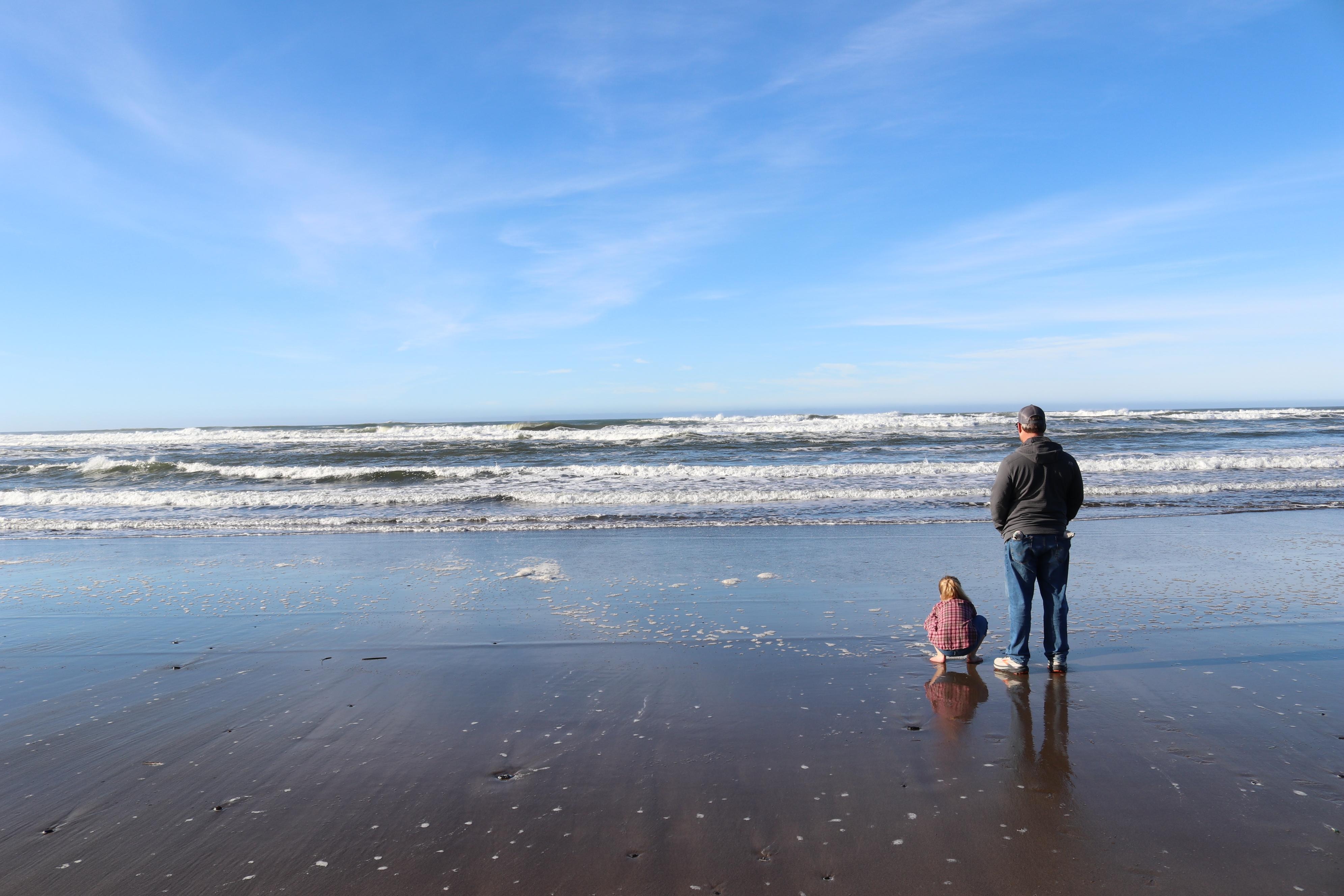 It was just a short walk out to the beach & was perfect. We had the best weather for December!