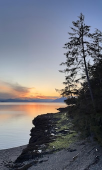 Ocean and sunset from the fire pit.