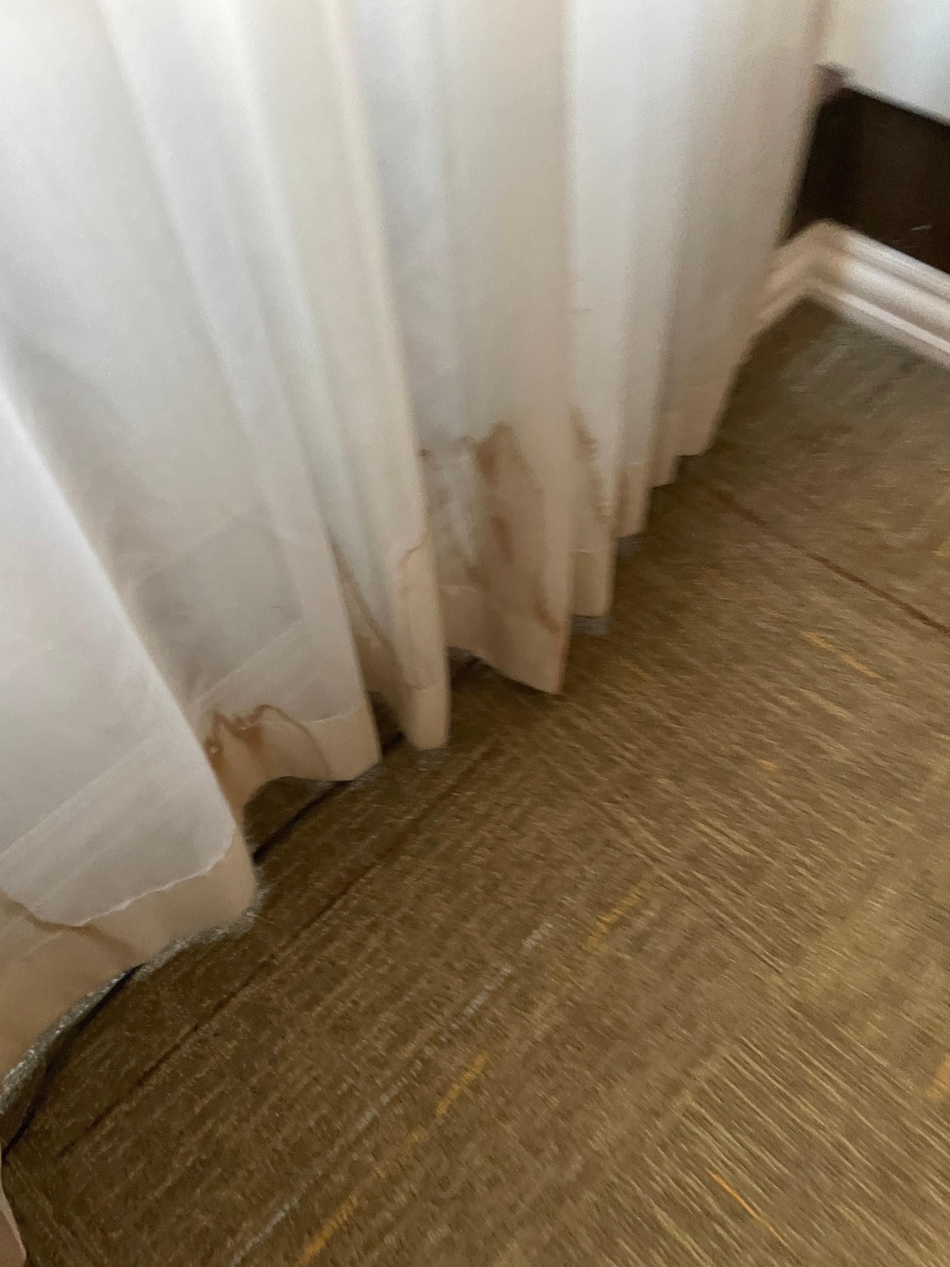 Curtains in the room.