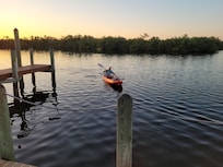 Two person kayak provided.