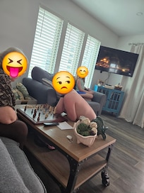 Playing chess with Great Grandma!