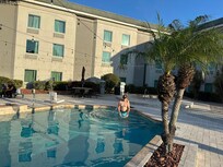 John enjoying the pool