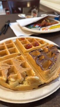 very thankful for the waffle bar