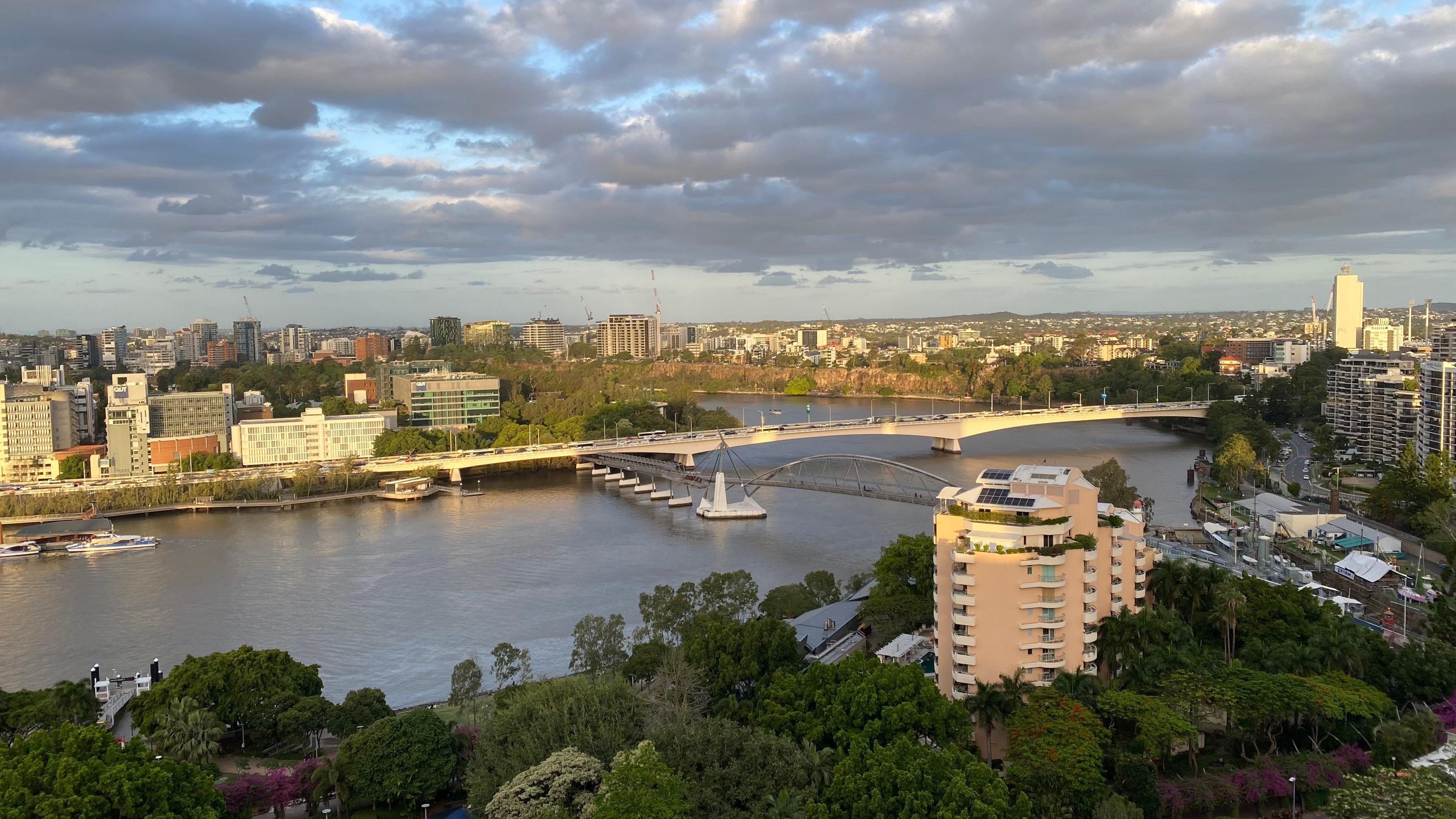 View from premium river/city king room