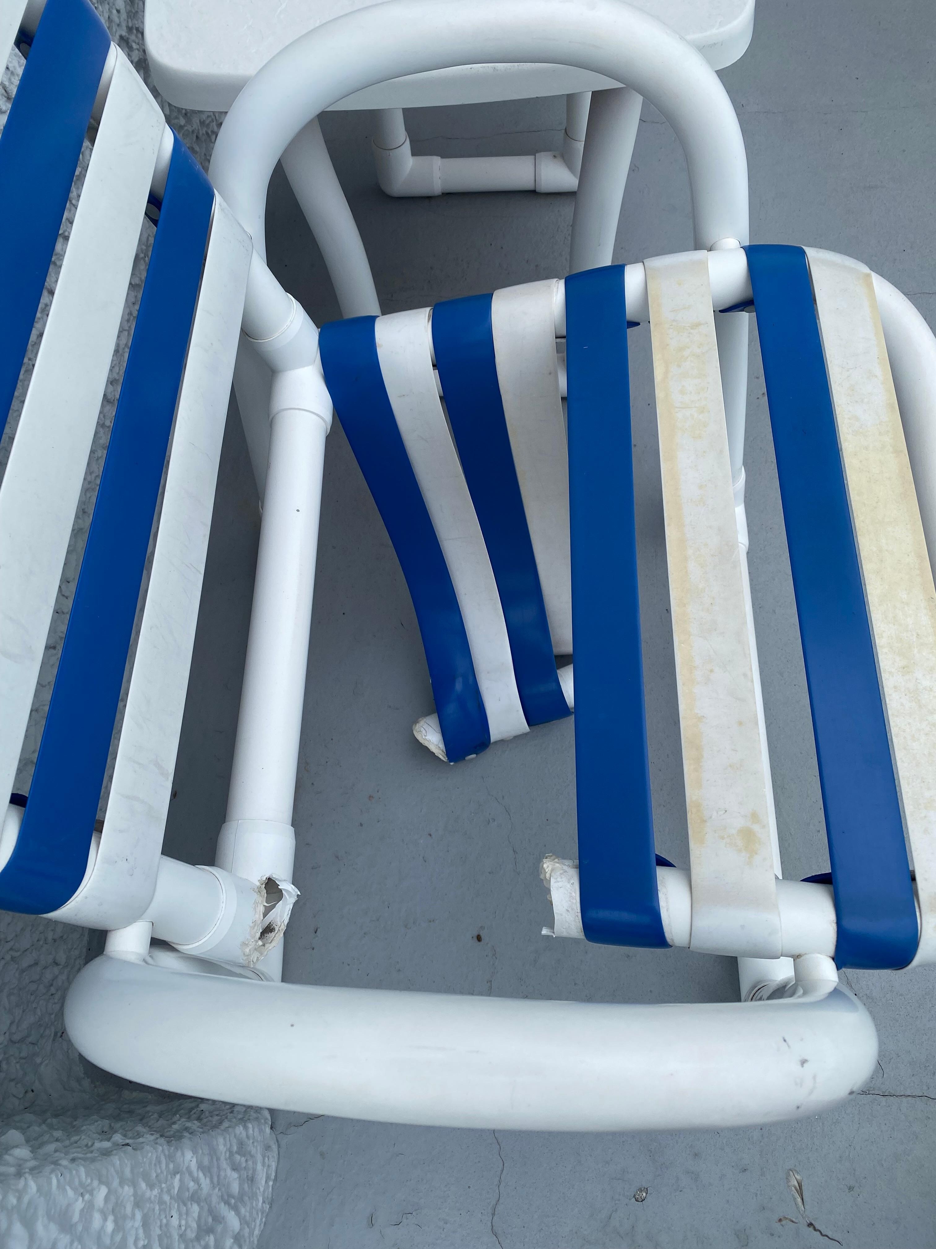 Broken balcony chair.