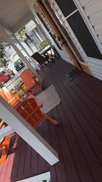 Our first view walking on the porch it’s so cute!