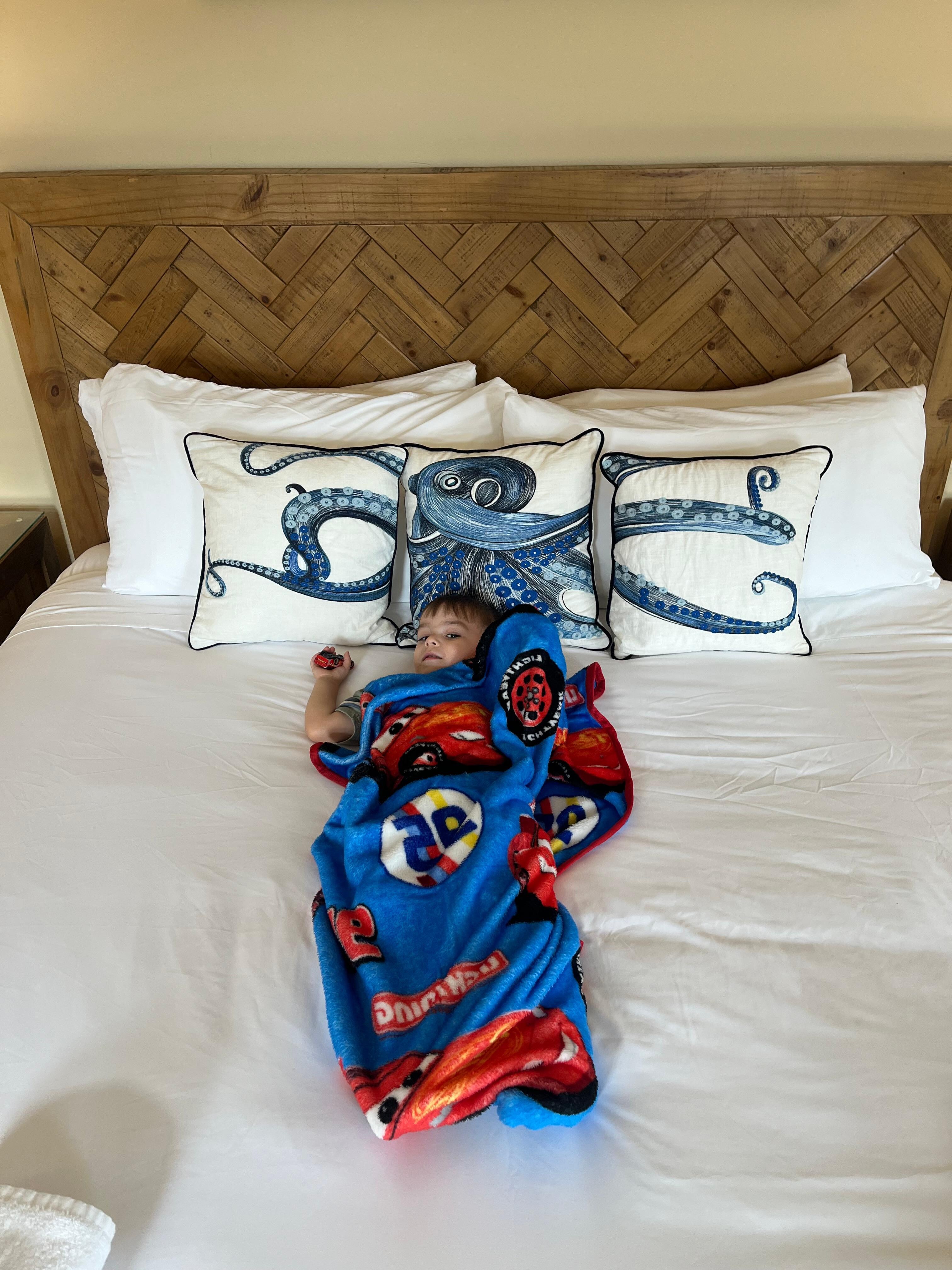 Nice big comfy bed!