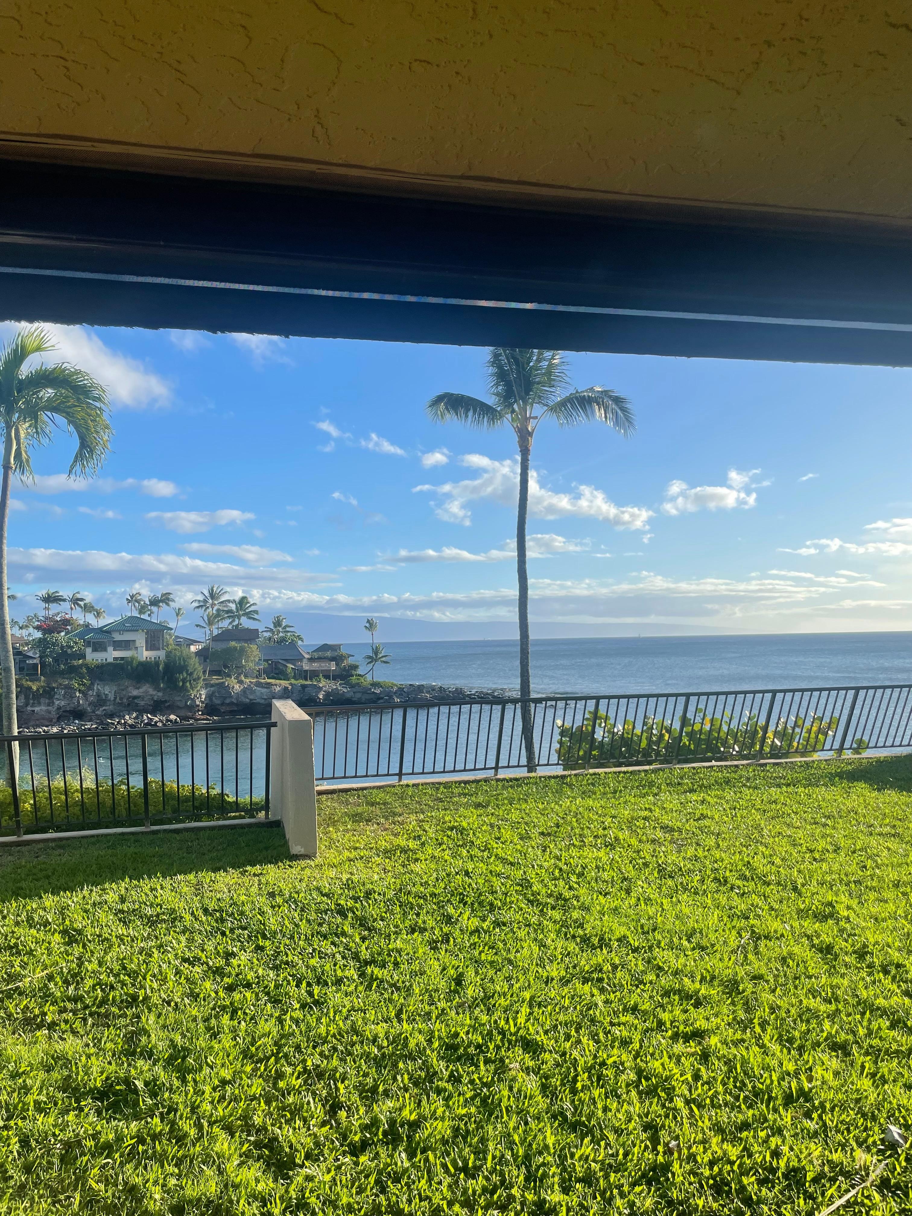 View from the lanai!  Perfect view to start and end every day. 