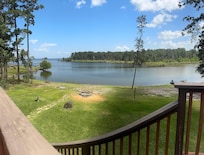 Pano of backyard from 2nd story balcony.