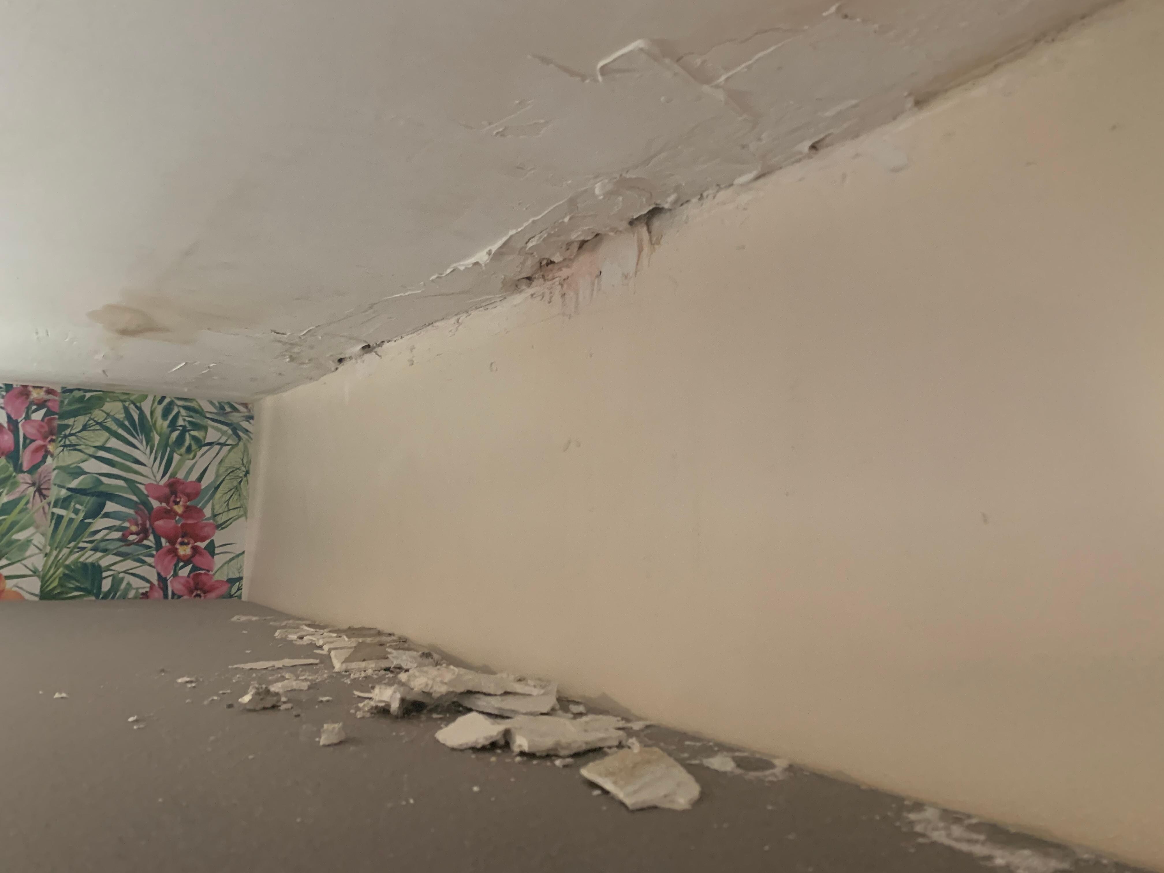 Ceiling falling in