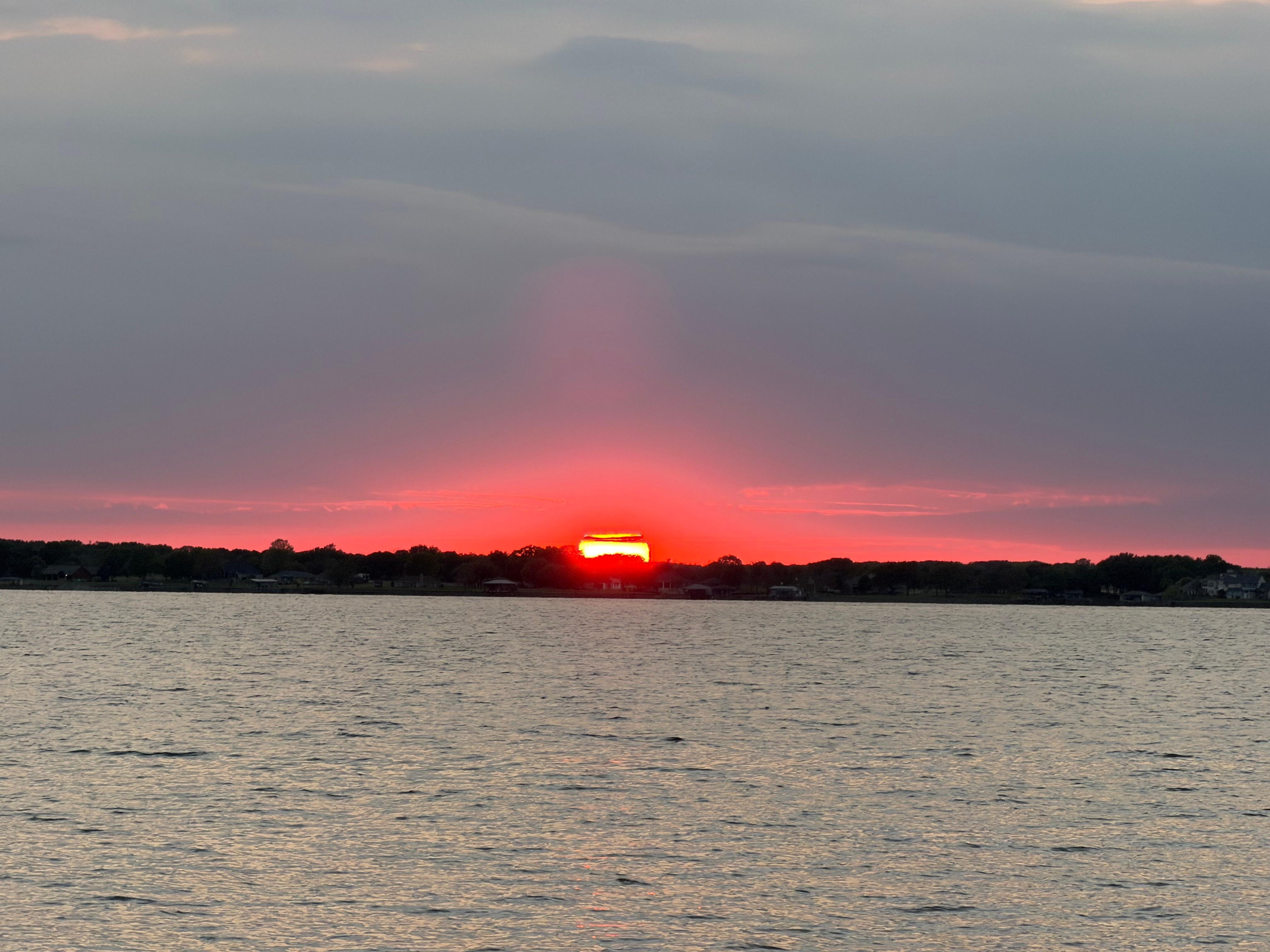 Watched the sun set from the porch.