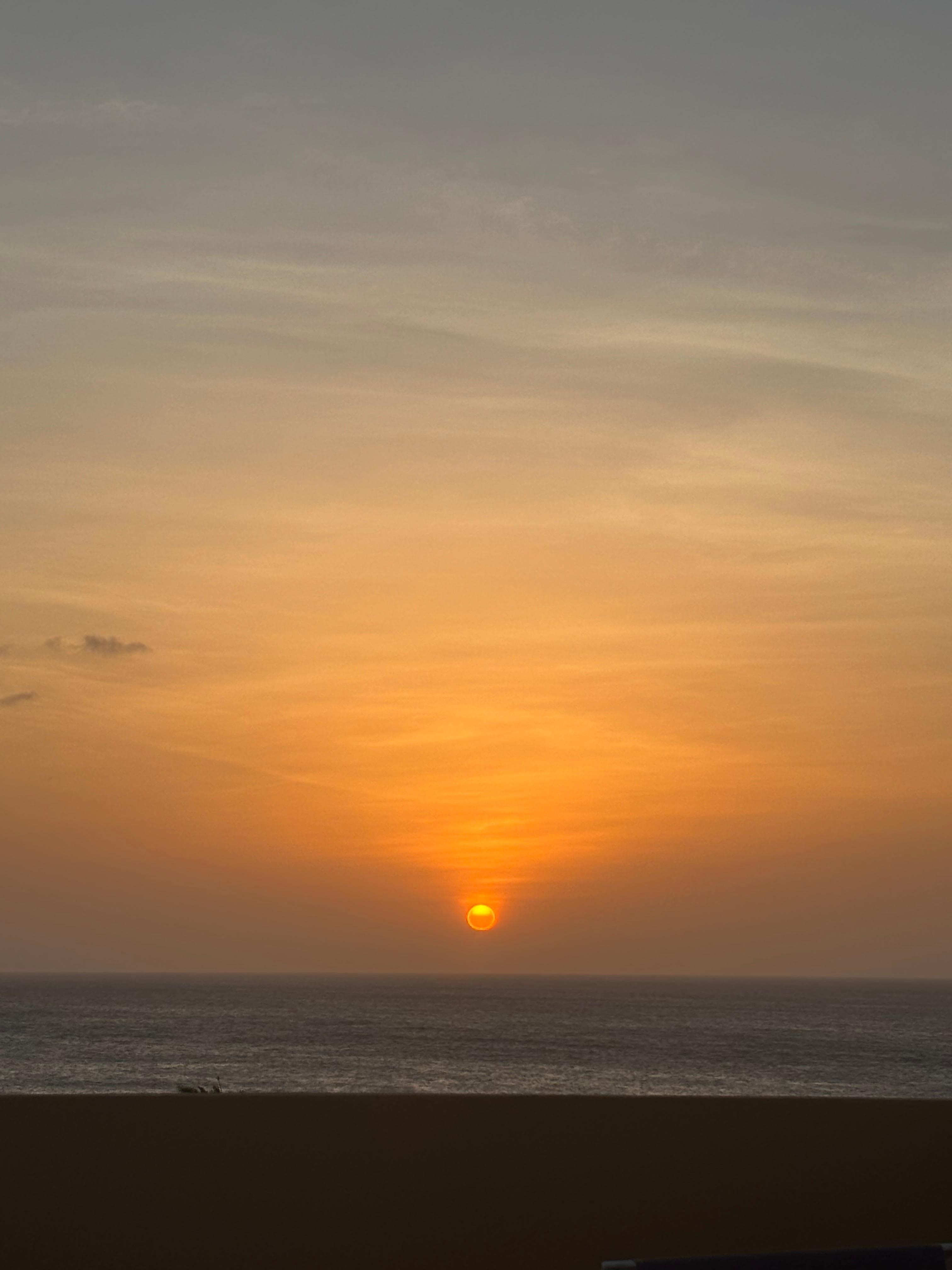 Sunset at night from roof top