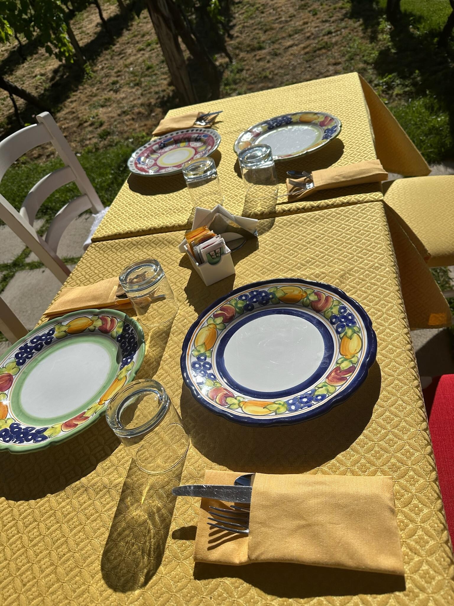 Breakfast set up