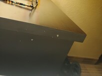 Nightstand ??? Marks on side, watermarks on top