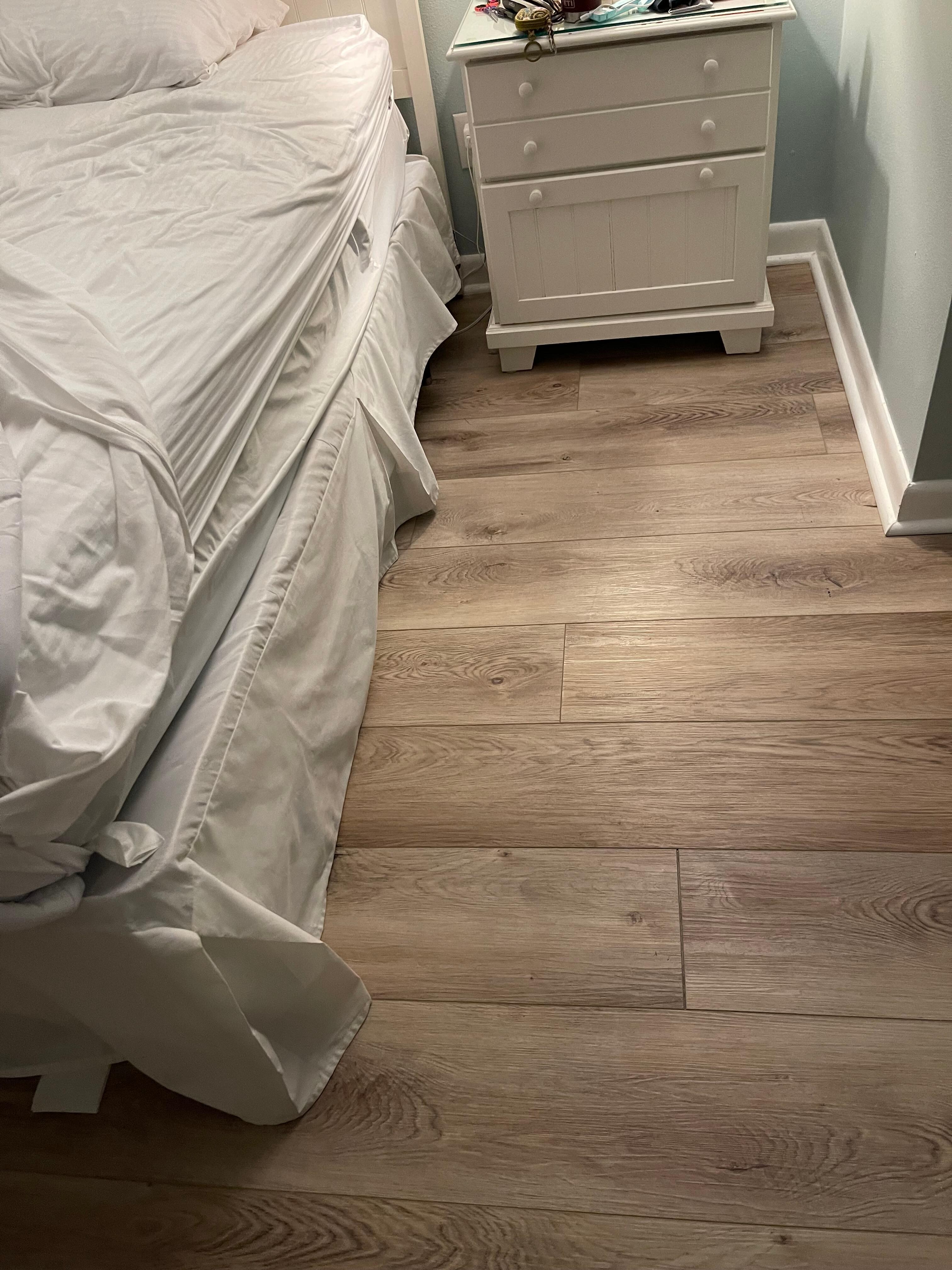This is how the master bed was made up