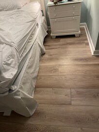 This is how the master bed was made up