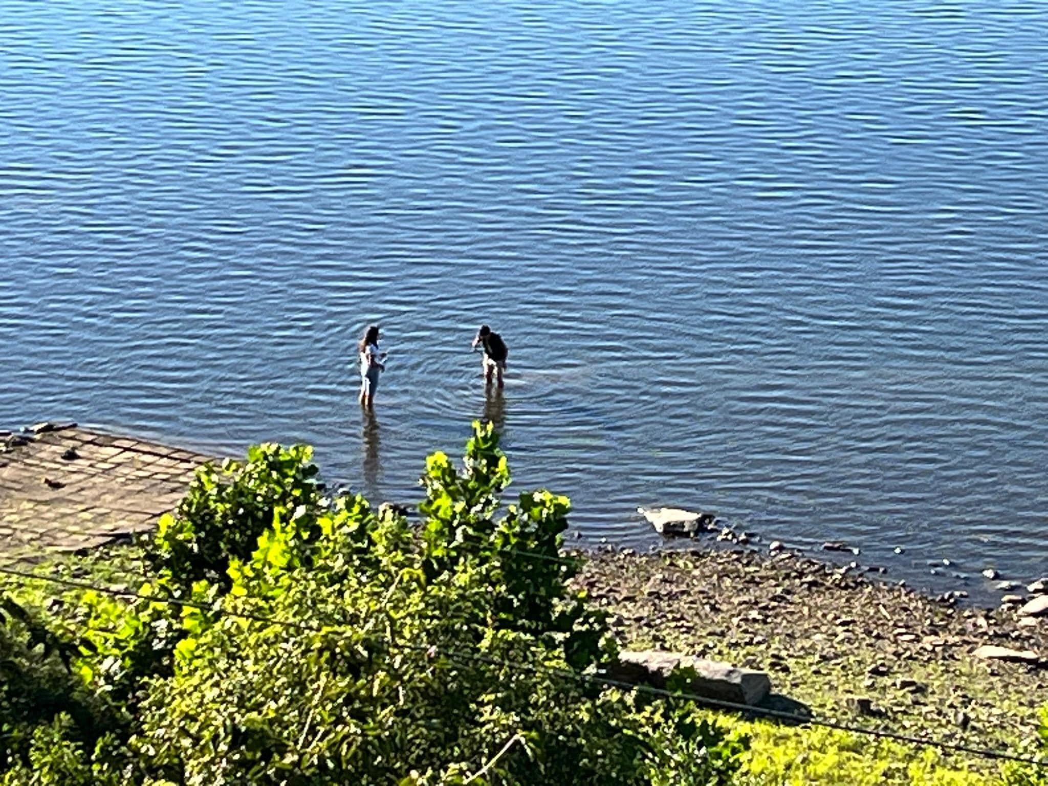 Boathouse River beach for fishing & great firepit