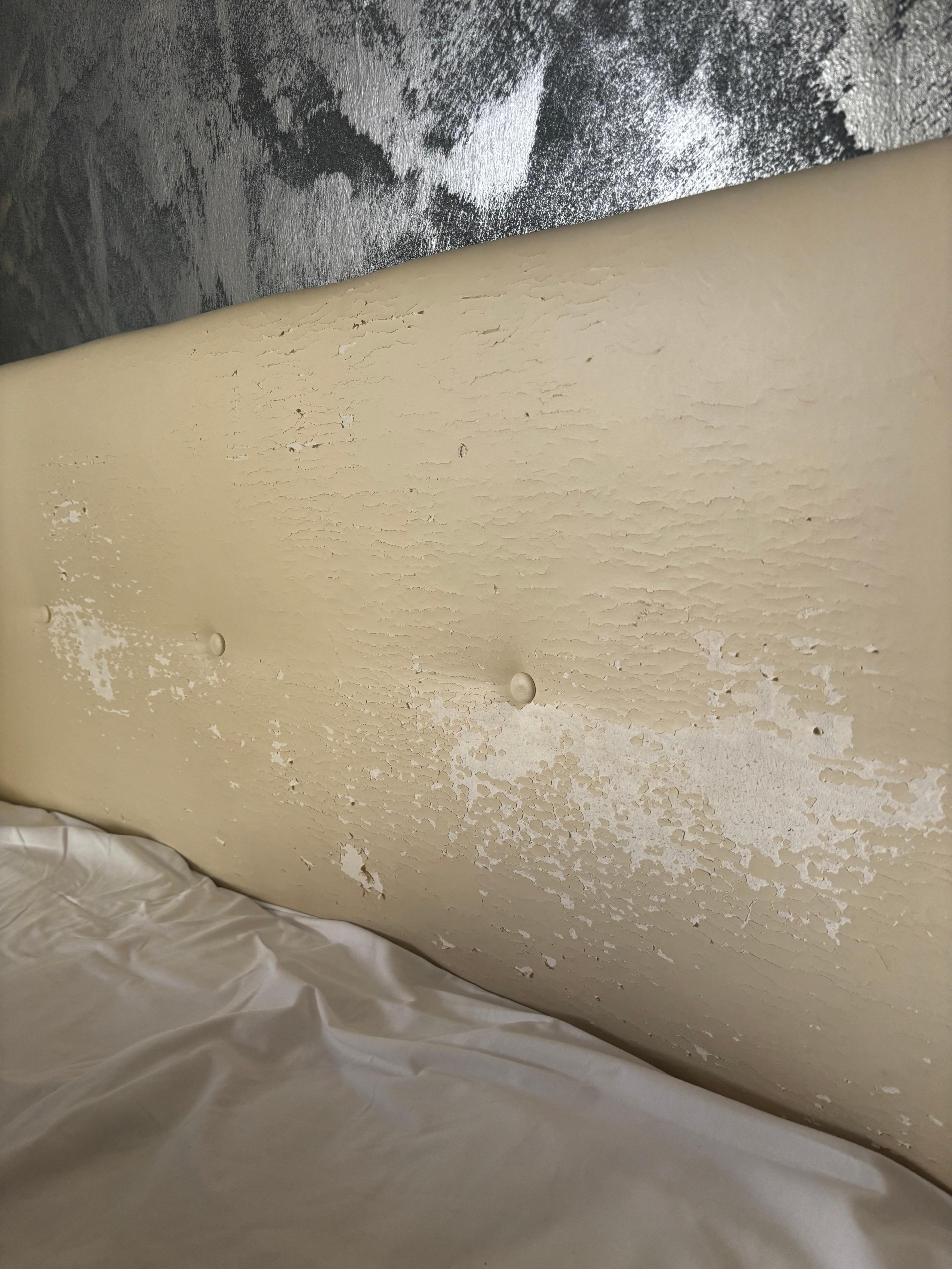 Worn headboard