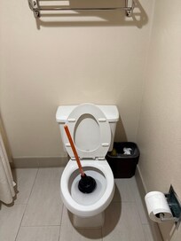 This is how they left my toilet for a few hours after trying to “fix” it until maintenance came.