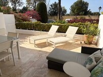 The patio was very spacious.