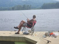Had a great time relaxing by the water and doing some fishing.