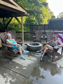 Lounging by the pool