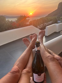 Enjoying a beautiful sunset