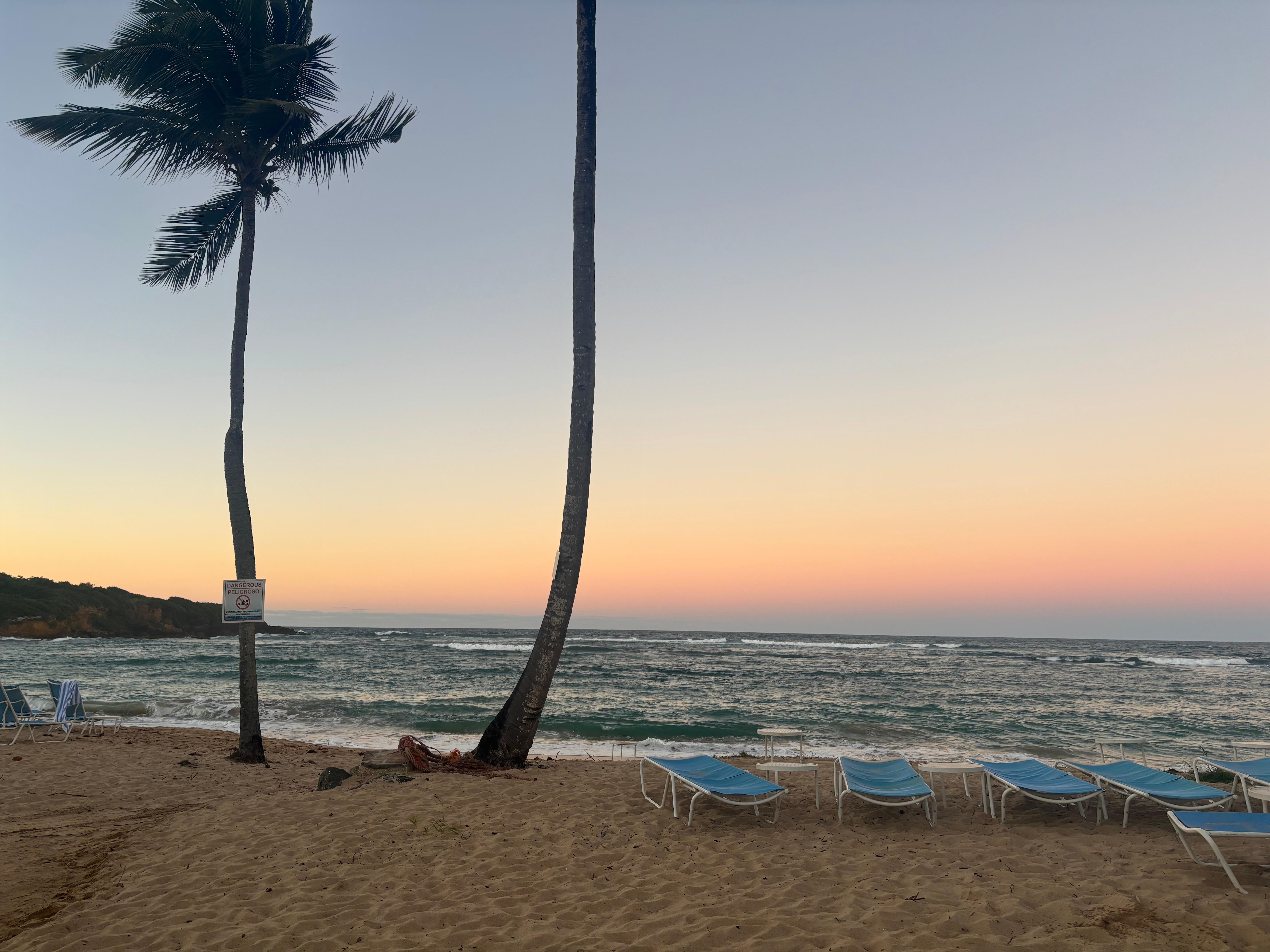 Beautiful beach, private to hotel, large waves with no lifeguard on duty. 