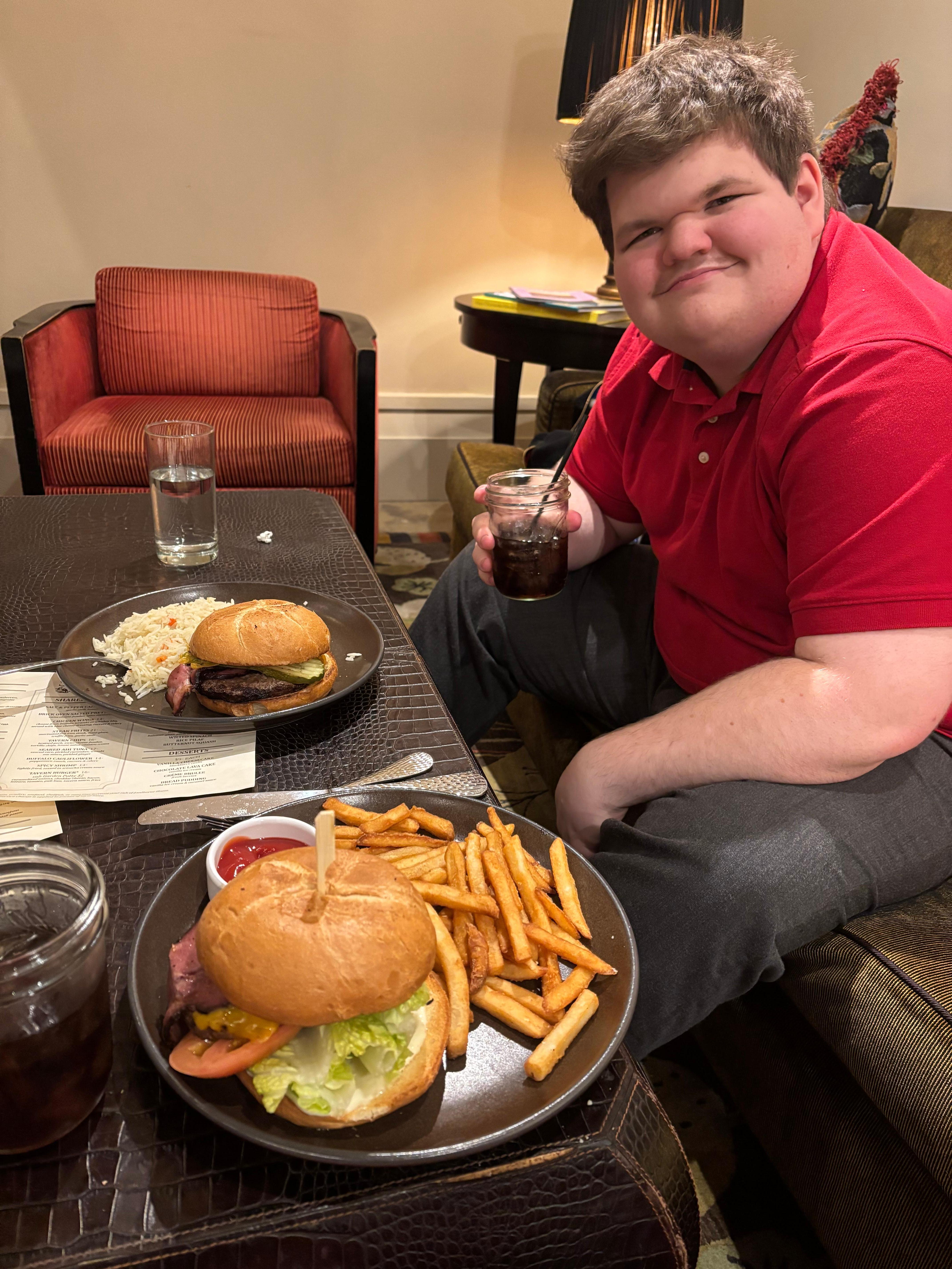 Dinner from the pub