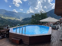 Pool just outside lobby
