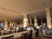 Restaurant area where they are 10 people patrolling what you get!