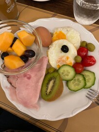Del av frukostbuffén