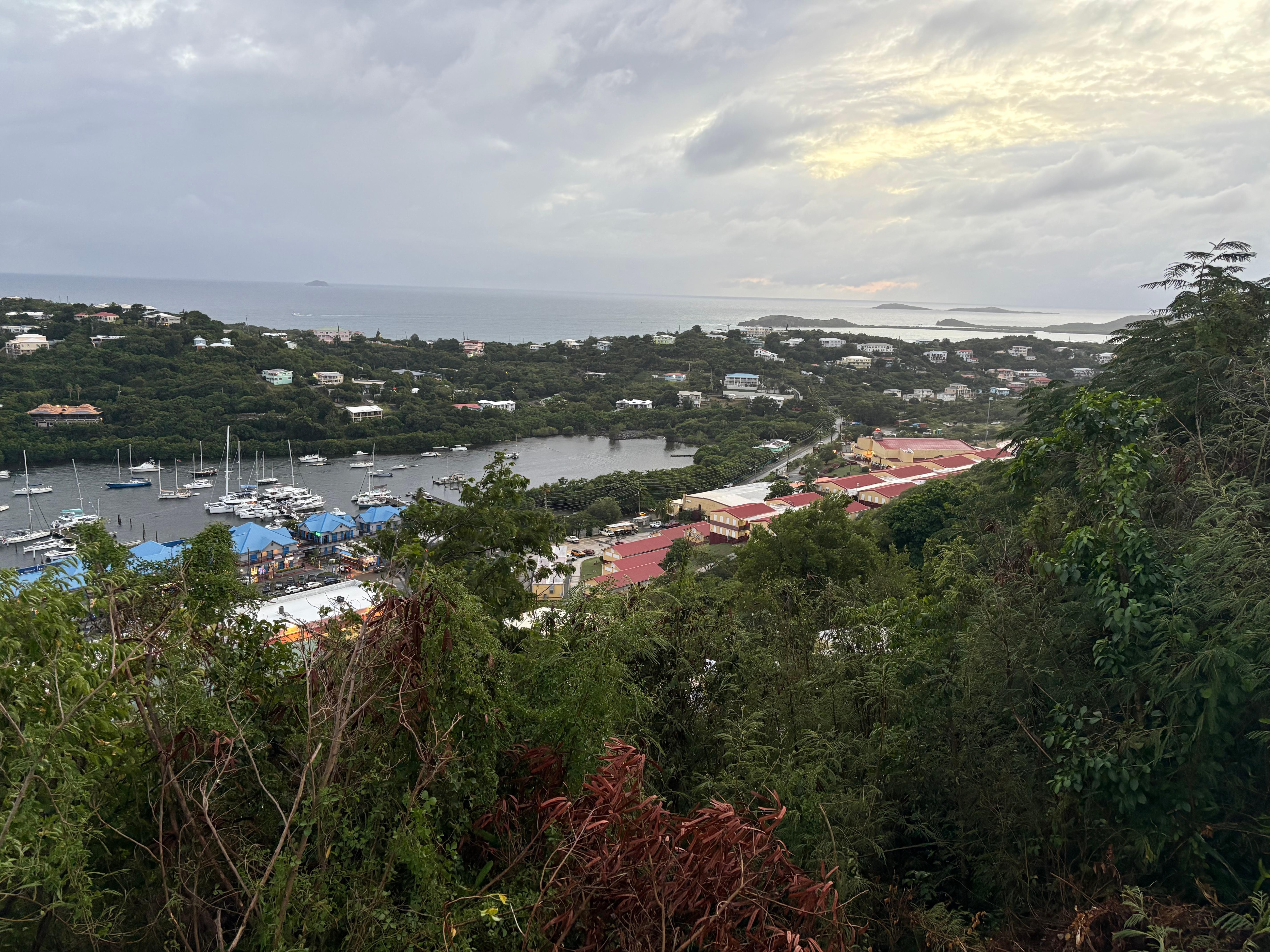 View out to the west