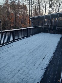 Screened in deck area