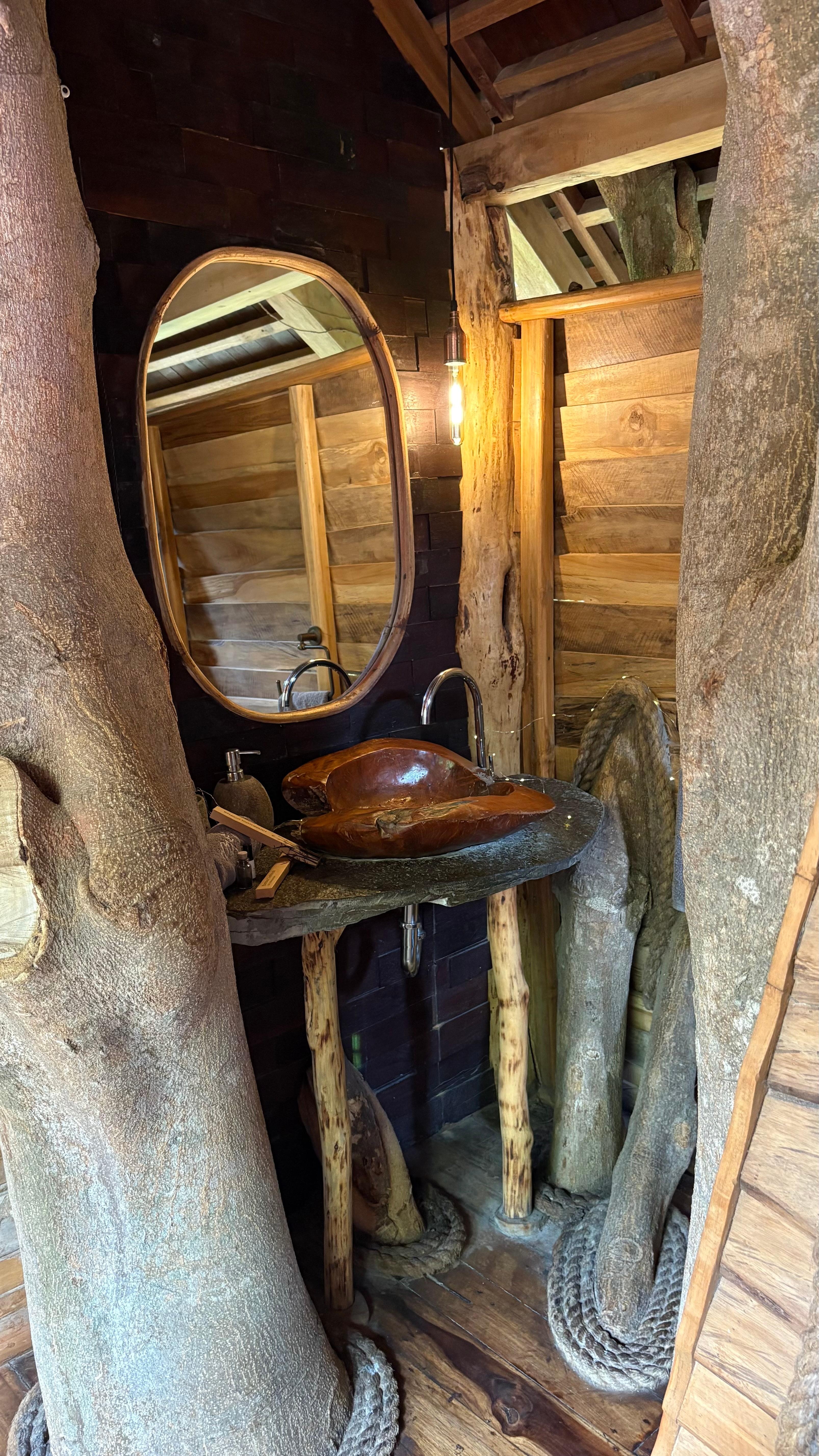 Inside the treehouse 