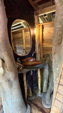 Inside the treehouse