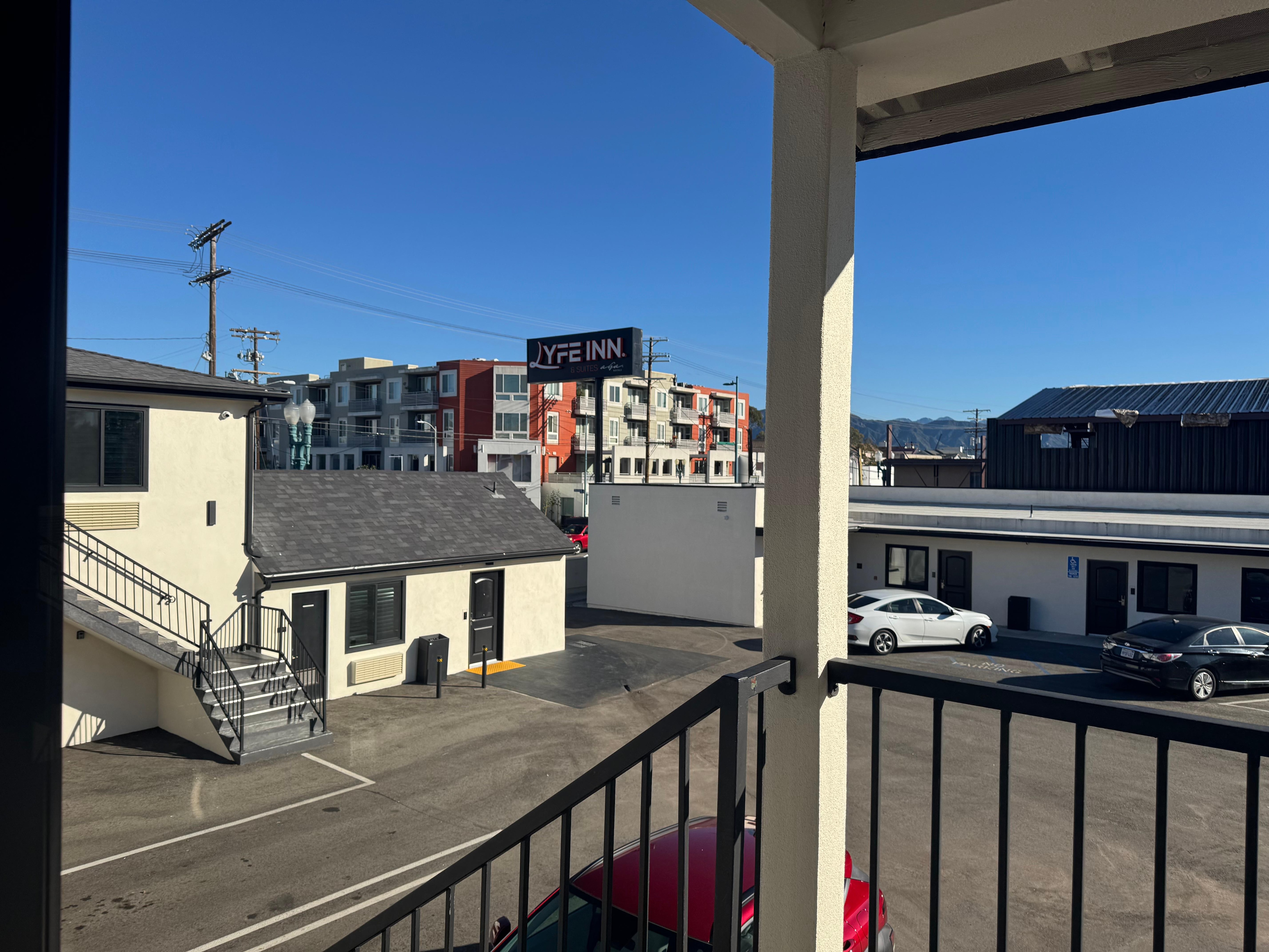 View from our room door