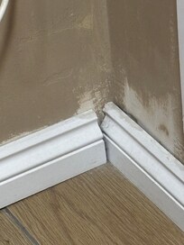 Skirting boards done by a blind man
