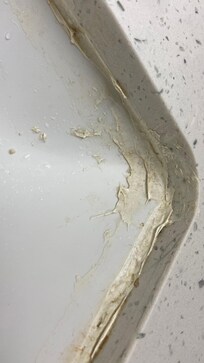 Top of sink