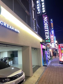 outside at night