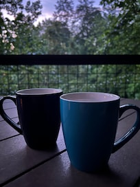 Coffee on the porch