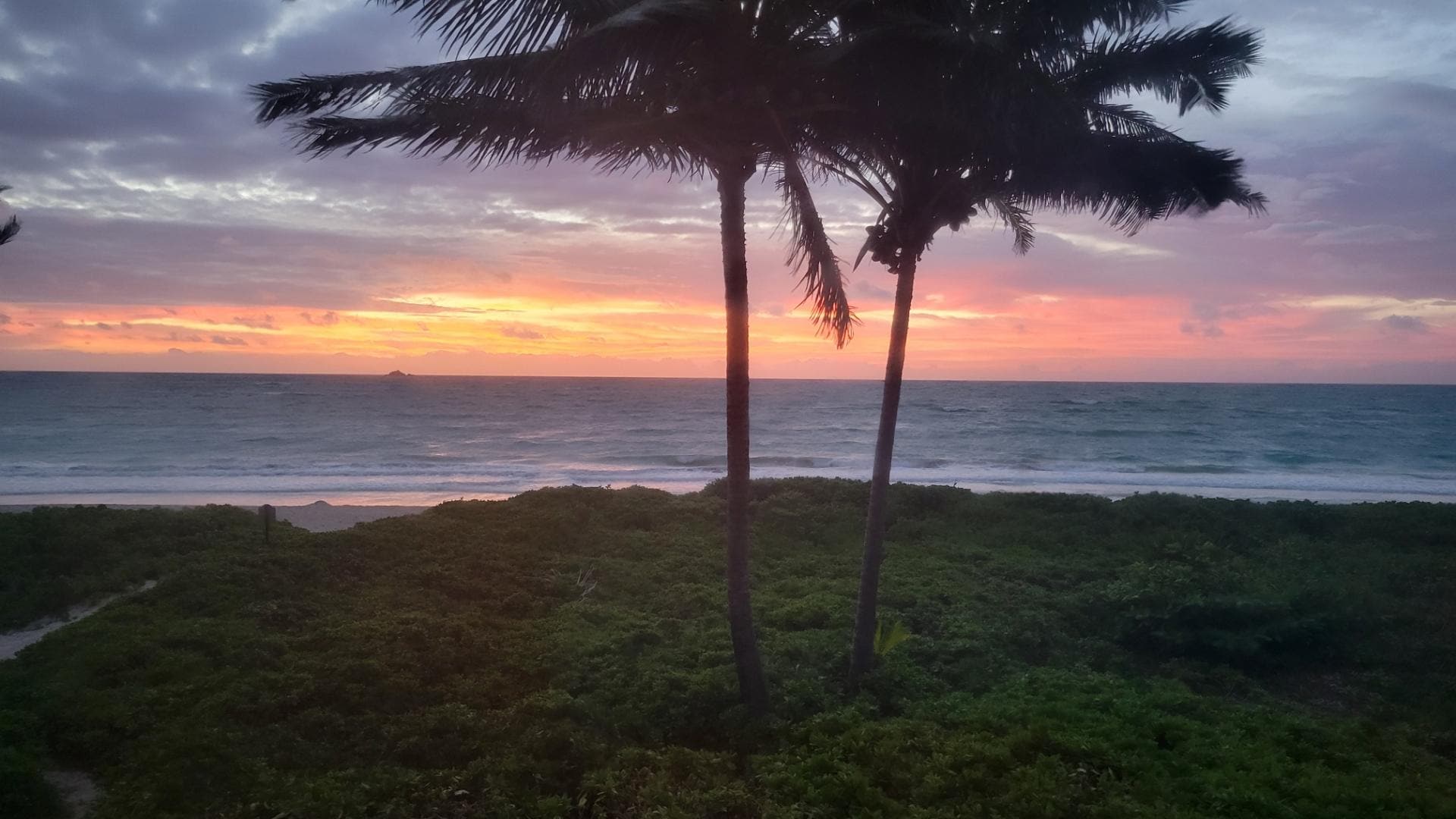 Balcony views before sunrise.