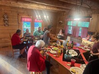 We spent most of our time in dining room. Meals and card games.