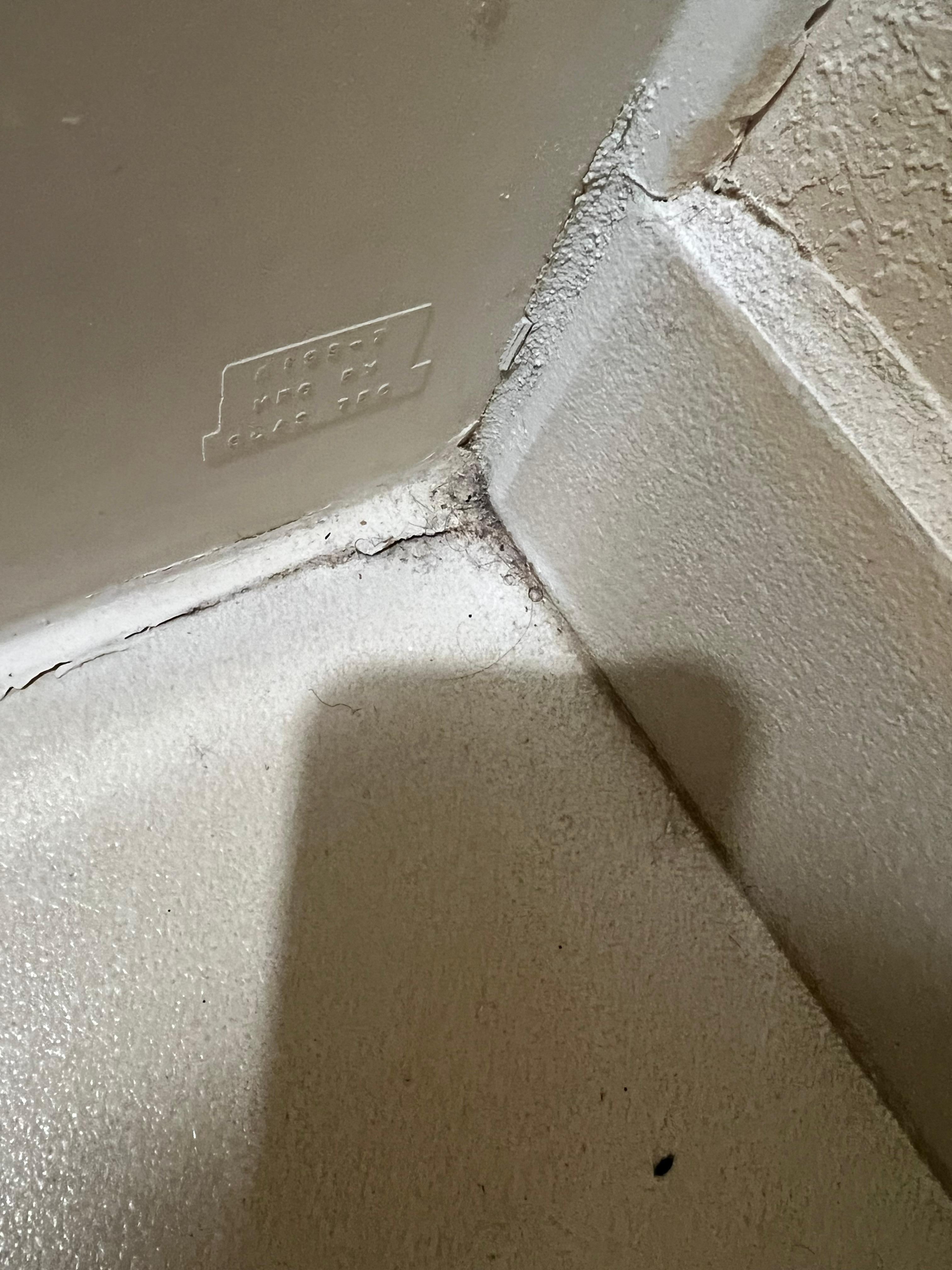 dirt/ dust all corners of room an floor , cant walk barefoot